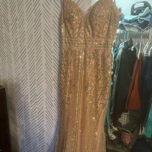 stunning pink prom dress worn 5 hrs